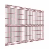 3Д забор Profi 630×2500 мм, пруток 5 мм, красный RAL 3003